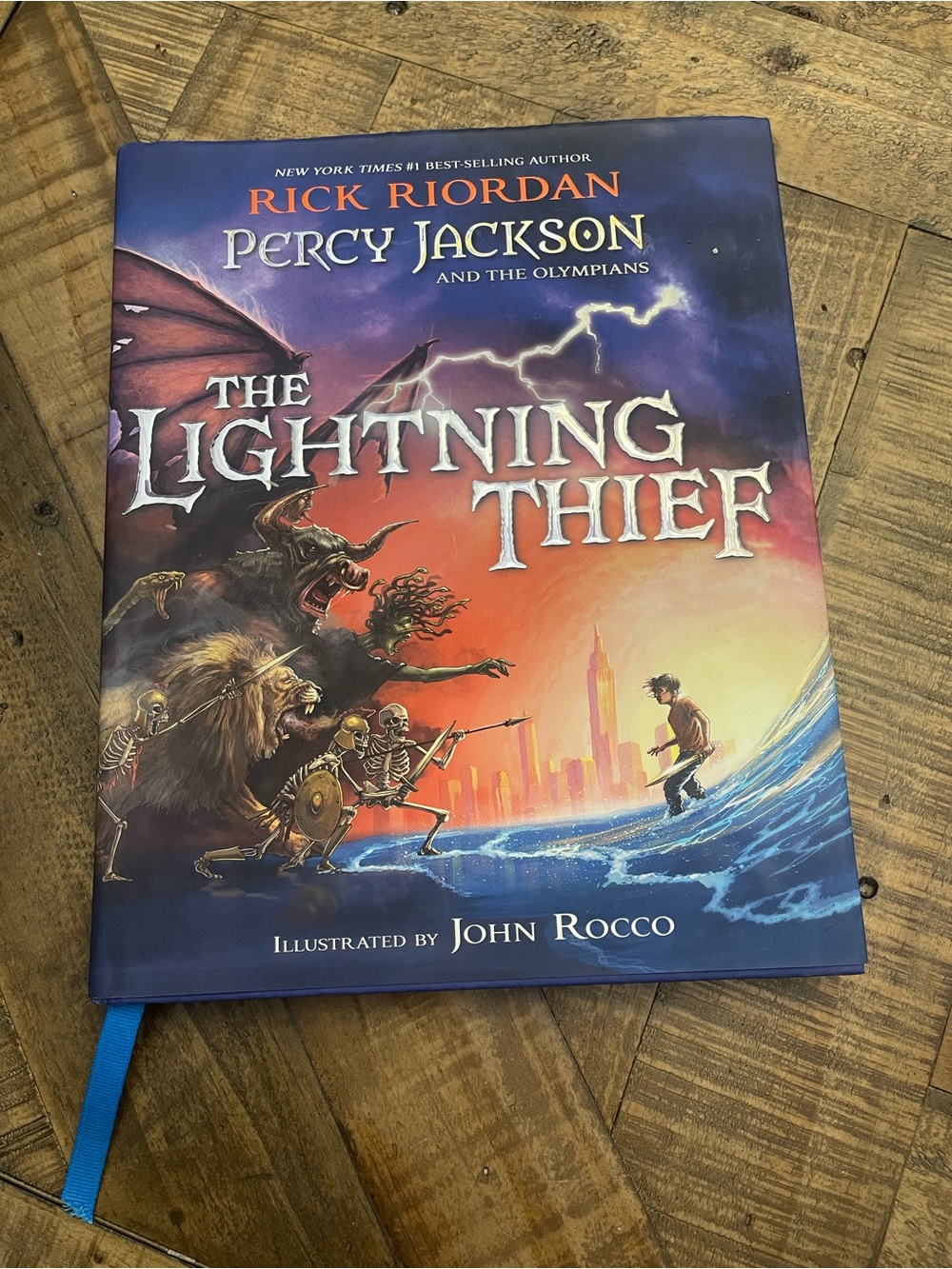 The Lightning Thief Illustrated Edition Rick Riordan John Rocco Hardcover